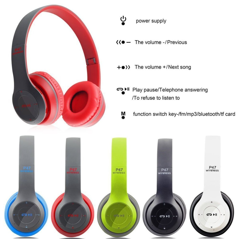 P47 Wireless Bluetooth HeadPhones